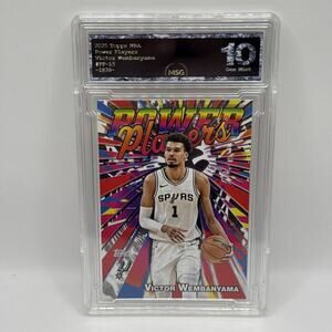 Topps 2025-26 Victor Wembanyama Power Players #PP-15 San Antonio Spurs Graded 10